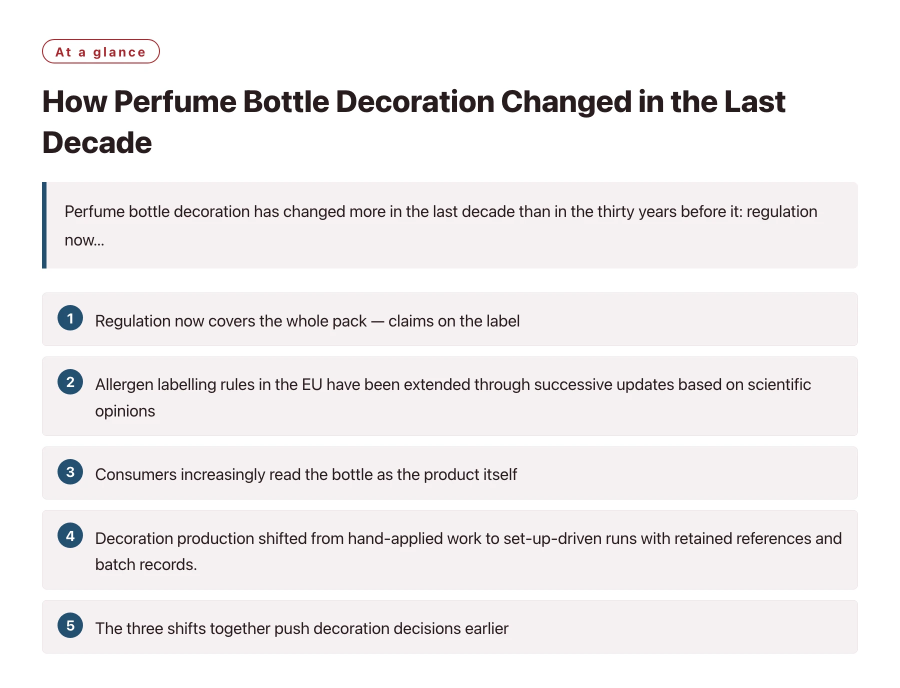 How Perfume Bottle Decoration Changed in the Last Decade——全文要点速览